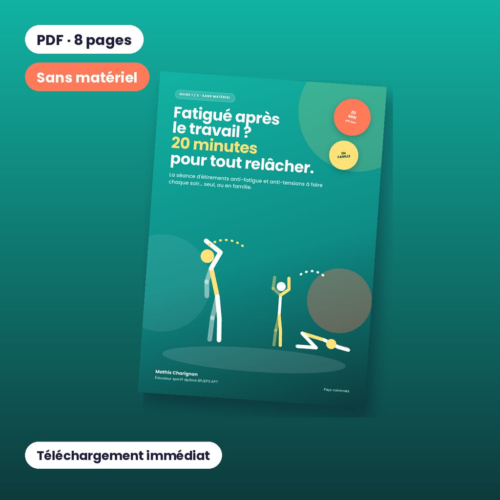 Guide 1 – 20 min d'étirements anti-fatigue (PDF)